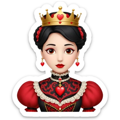 Queen of Hearts sticker