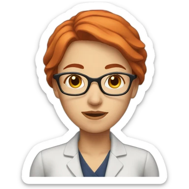 Red-hair-english-teacher-woman sticker