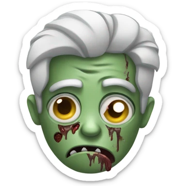 Extra sleepy zombie sticker