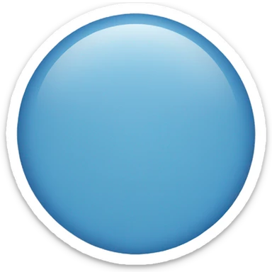 blue circle sticker