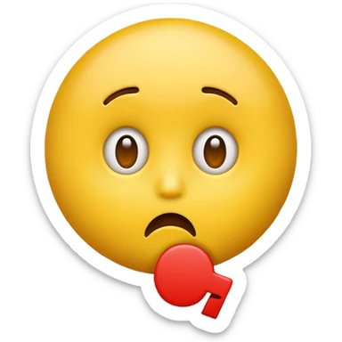 Classic emoji with a red ? and shocked face sticker