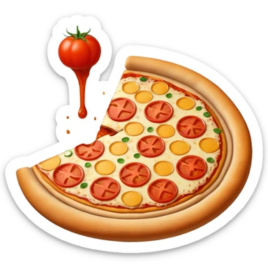 Pizza only tomato sauce  sticker