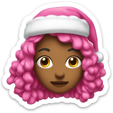 Christmas pink  sticker