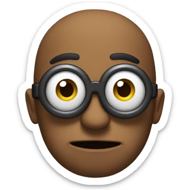 black minion sticker