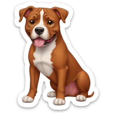 Clifford the big red pit bull sticker