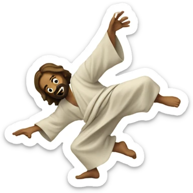 Jesus breakdancing sticker
