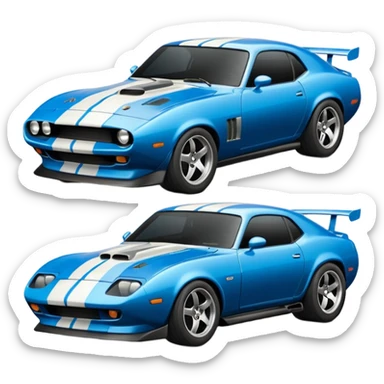 fast and furious movie  single cars emojis in gif sticker