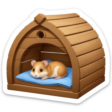 hamster hut sticker