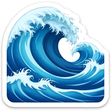 parting of the sea sticker