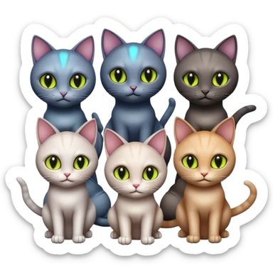 ufo cats  sticker