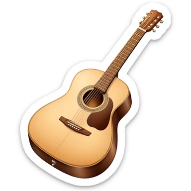 Acoustic guitar sticker