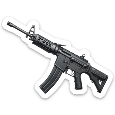 M16 service carbine rifle sticker
