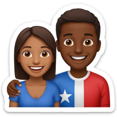 amigos puerto riqueños dos  sticker