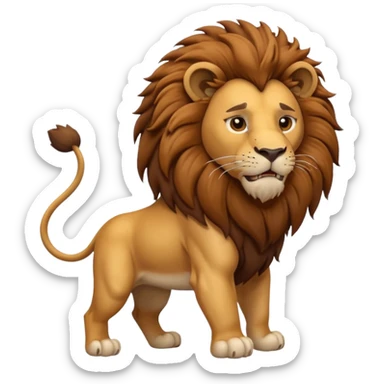 Un lion qui bouge ses fesses sticker