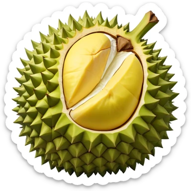 Durian fruit sticker