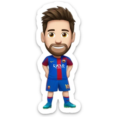 Messi en train de fumer sticker