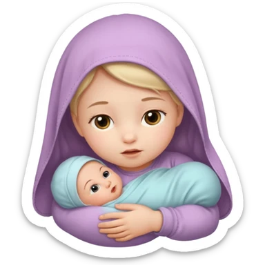 A newborn girl  sticker