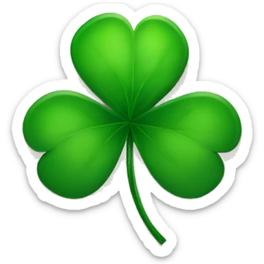 5 leaf clover  sticker