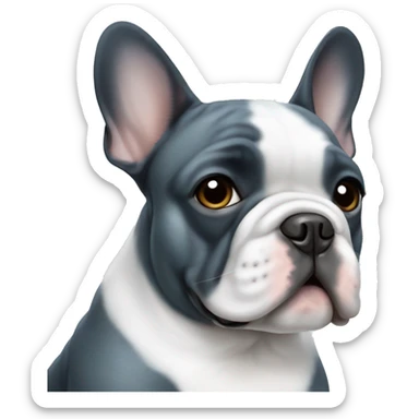Blue brindle French bulldog  sticker