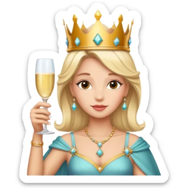 Virgo queen celebrating birthday  sticker