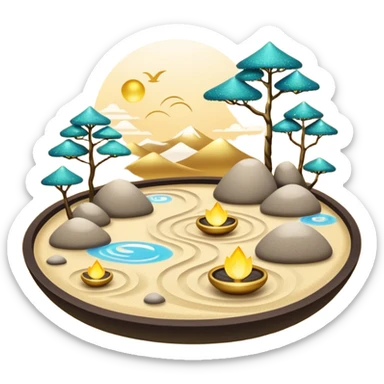 zen sparkle good things sticker