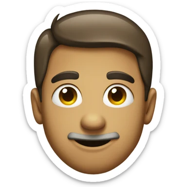 smirk with tongue sticker