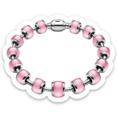 Pulsera pandora rosa sticker