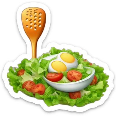 golf putter and a salad sticker