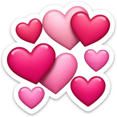Hearts sticker