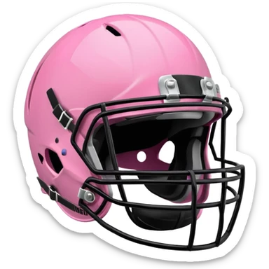 Pink football helmet sticker