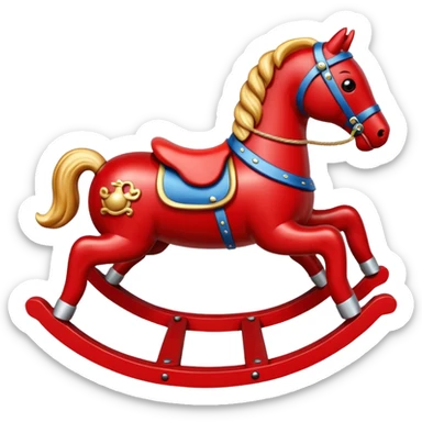 red Rocking Horse sticker