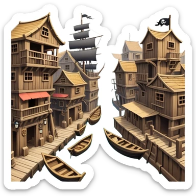 A city of pirates and thieves  sticker