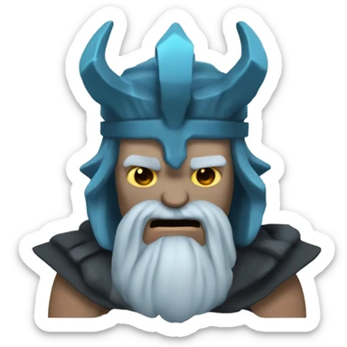 Hades 3D trop puissant sticker