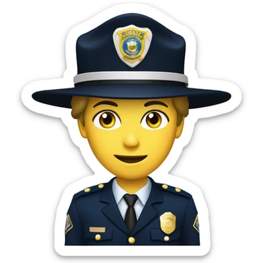 Create an emoji white de lieutenant ranks usa police sticker