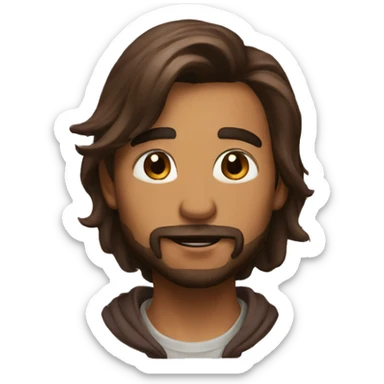 Corazon marron  sticker