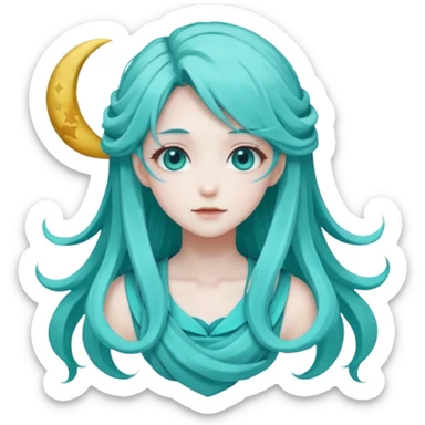 Hazy moon miku sticker