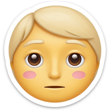 minimal flat emoji with mild tension,
slightly raised eyebrows,
thoughtful expression,
balanced emotion,
soft pastel tones,
modern health tracking app style,
transparent background,
vector illustration
 sticker