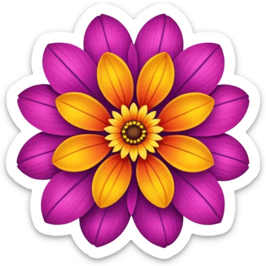 amean  flower with a personality  sticker