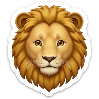 lion family, only Father, full body. sticker