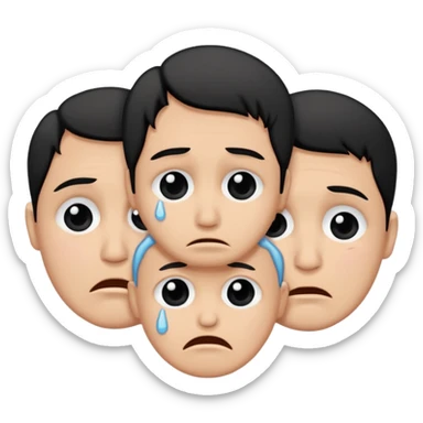 🥺+🥲+🥺  je veux pas que s'a est une apparence humaine  sticker