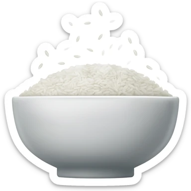 bowl of rice sticker