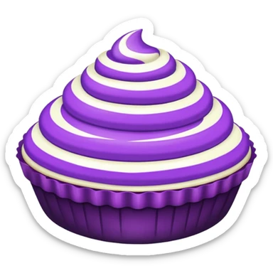 doce branco e roxo sticker