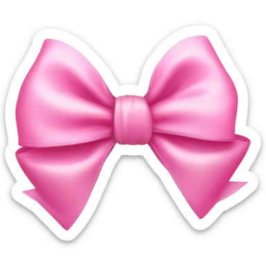 pretty pink bow sticker