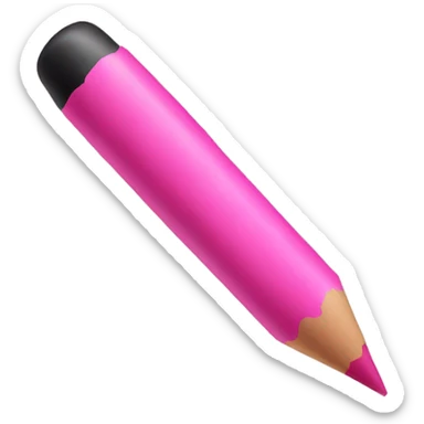 pink crayon sticker