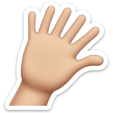 The high part of Spider man giving a high five sticker