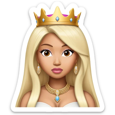 Nicki minaj in her Queen era sticker