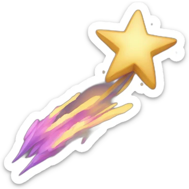 Shooting Star Space sticker