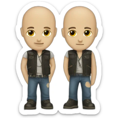 skinhead band sticker