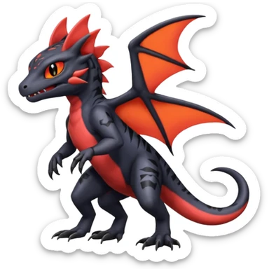 Salandit-Noibat-Litten-Hybrid (Full body) sticker