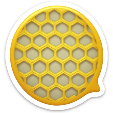 small yellow honeycomb chat bubble sticker